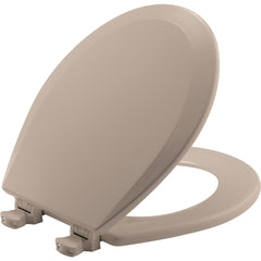 Toilet Seats; Type: Closed, Standard; Style: Round; Material: Enameled Wood; Color: Fawn Beige; Outside Width: 14.375 in; Inside Width: 8.3750 in; Hinge Design: Lift-Off; Length (Inch): 16.88 in