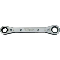 Box End Wrench: 3/8 x 7/16", 6 Point, Double End