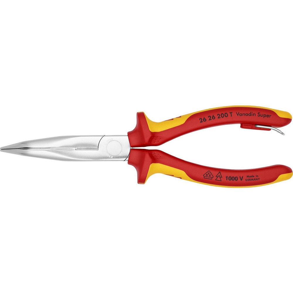 Long Nose Pliers; Pliers Type: Long Nose Pliers, Cutting; Jaw Texture: Serrated; Jaw Length (Inch): 2-7/8; Jaw Width (Inch): 45/64