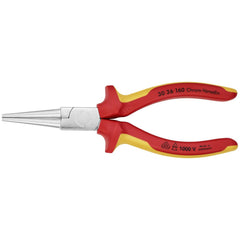 Long Nose Pliers; Pliers Type: Round Nose Pliers, Insulated; Jaw Texture: Smooth; Jaw Length (Inch): 1-19/32; Jaw Width (Inch): 21/32