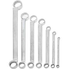 Double Head 60¬∞ Offset Box End Wrench Set: 7 Pc, Inch