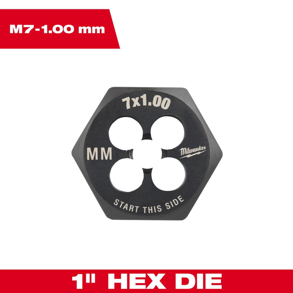 Hex Rethreading Die:  Right Hand, No Carbon Steel