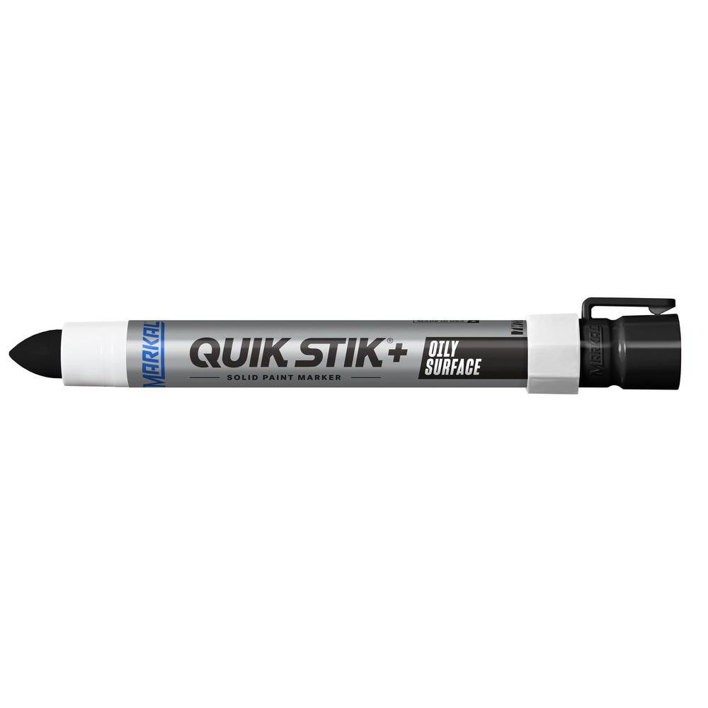 Solid Paint Marker: Black, Water-Resistant & UV, Bullet Tip