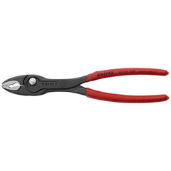 Slip Joint Pliers; Jaw Texture: Serrated; Jaw Length: 1 in; Jaw Width: 1.625; Overall Length: 8.00; Thin Nose: No; Maximum Jaw Opening: 0.875; Cutting Capacity: 1 in; Head Style: Slip Joint