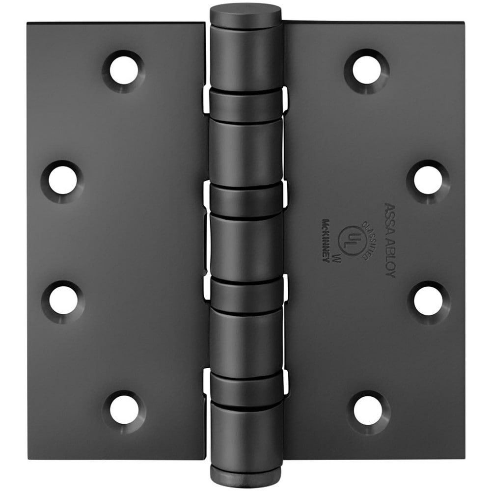 Commercial Hinges; Mount Type: Full-Mortise; Hinge Material: Non Ferrous Material; Length (Inch): .134; Finish: Black Suede Powder; Door Leaf Height (Decimal Inch): .134; Door Leaf Width (Decimal Inch): .134; Frame Leaf Height (Decimal Inch): .134