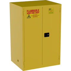 Flammable & Hazardous Storage Cabinets:  2 Shelf,  Self Closing