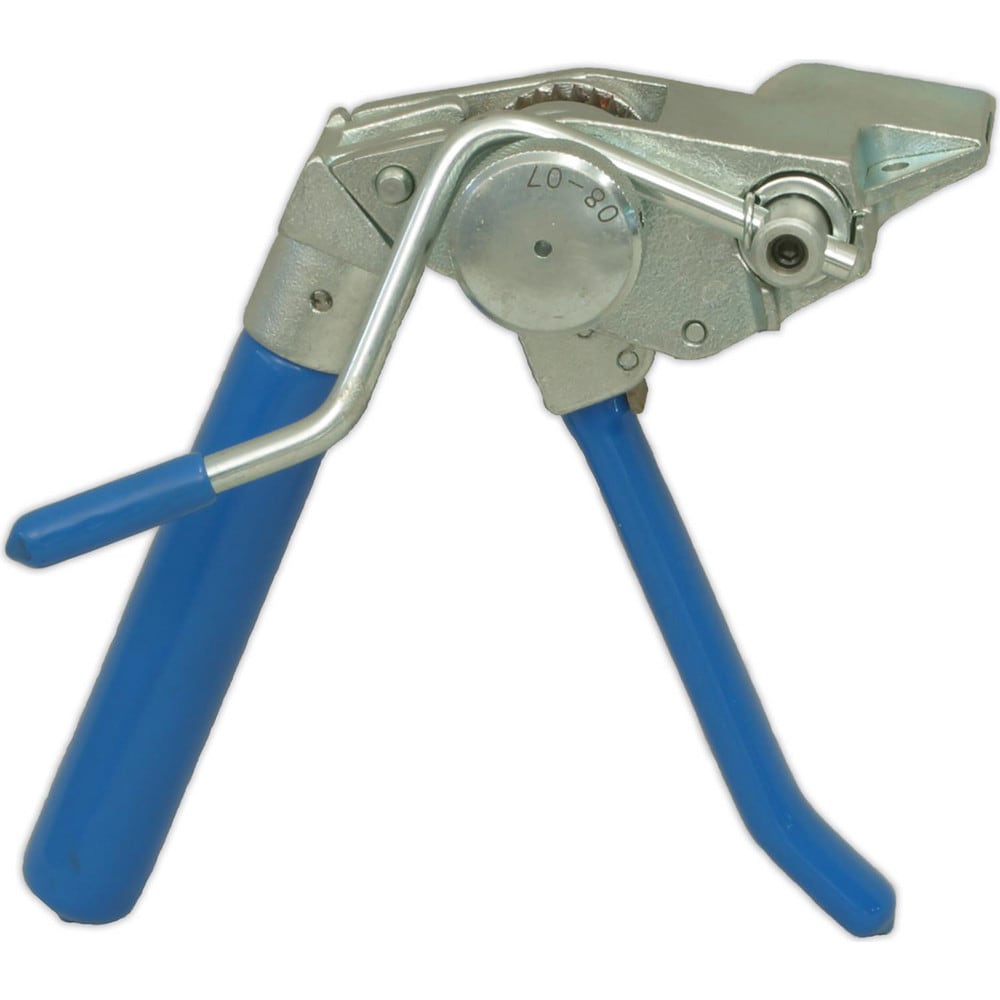 Band Clamp & Buckle Installation Tools; Tool Type: Compact Ratcheting Banding Tool; Finish: Zinc; Compatible Clamp Width: 1/4-3/4 in; Overall Length: 7.5 in