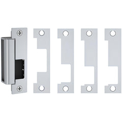 Electric Strikes; Product Type: Electric Door Strike; Type: Fail Safe/Fail Secure; Length (Inch): 4.88; Power Type: Electric; Width (Inch): 1; Strike Material: Stainless Steel; Door Frame Material: Hollow Metal & Wood; Finish/Coating: Stainless Steel; Fac