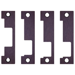 Strikes; Type: Flat; Length (Inch): 4-7/8; Width (Inch): 1-1/4; Material: Stainless Steel; Description: HES Faceplate, 1J, 1K, 1KD and 1KM faceplates, 613E Dark Satin Bronze; Finish Coating: Dark Bronze