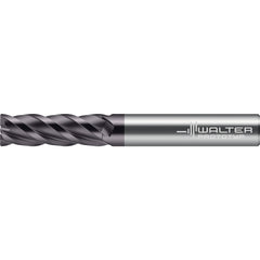 Corner Radius End Mill: 1" Dia, 2-1/4" LOC, 0.0300" Radius, 4 Flute, Solid Carbide