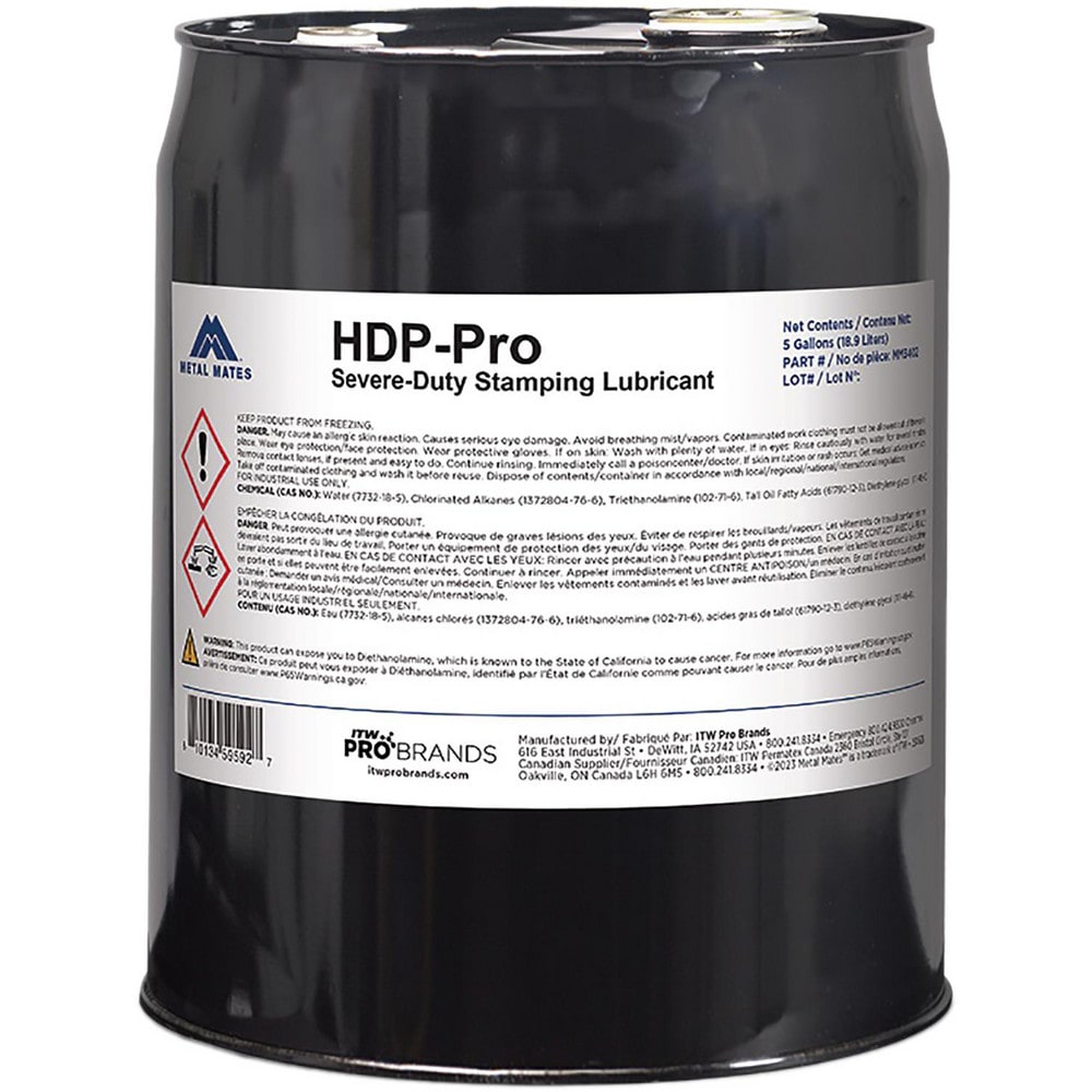 Stamping & Stamping Fluid: Metal Mates HDP-Pro, Liquid & Gel, 5 gal Pail