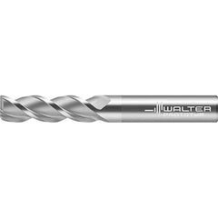 Corner Radius End Mill: 3/16" Dia, 3/4" LOC, 0.0200" Radius, 3 Flute, Solid Carbide