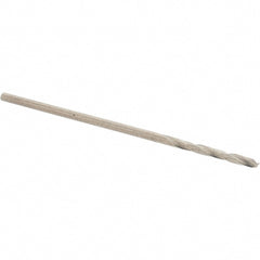 Screw Machine Length Drill Bit: Size #58, 135 deg Point, High-Speed Steel