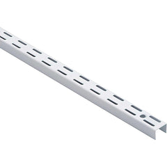 Brackets; Bracket Type: Double Shelf Standard; Mount Type: Screw-On; Length (Inch): 63 in; Bracket Material: Metal; Overall Width: 0.5 in; Finish: White