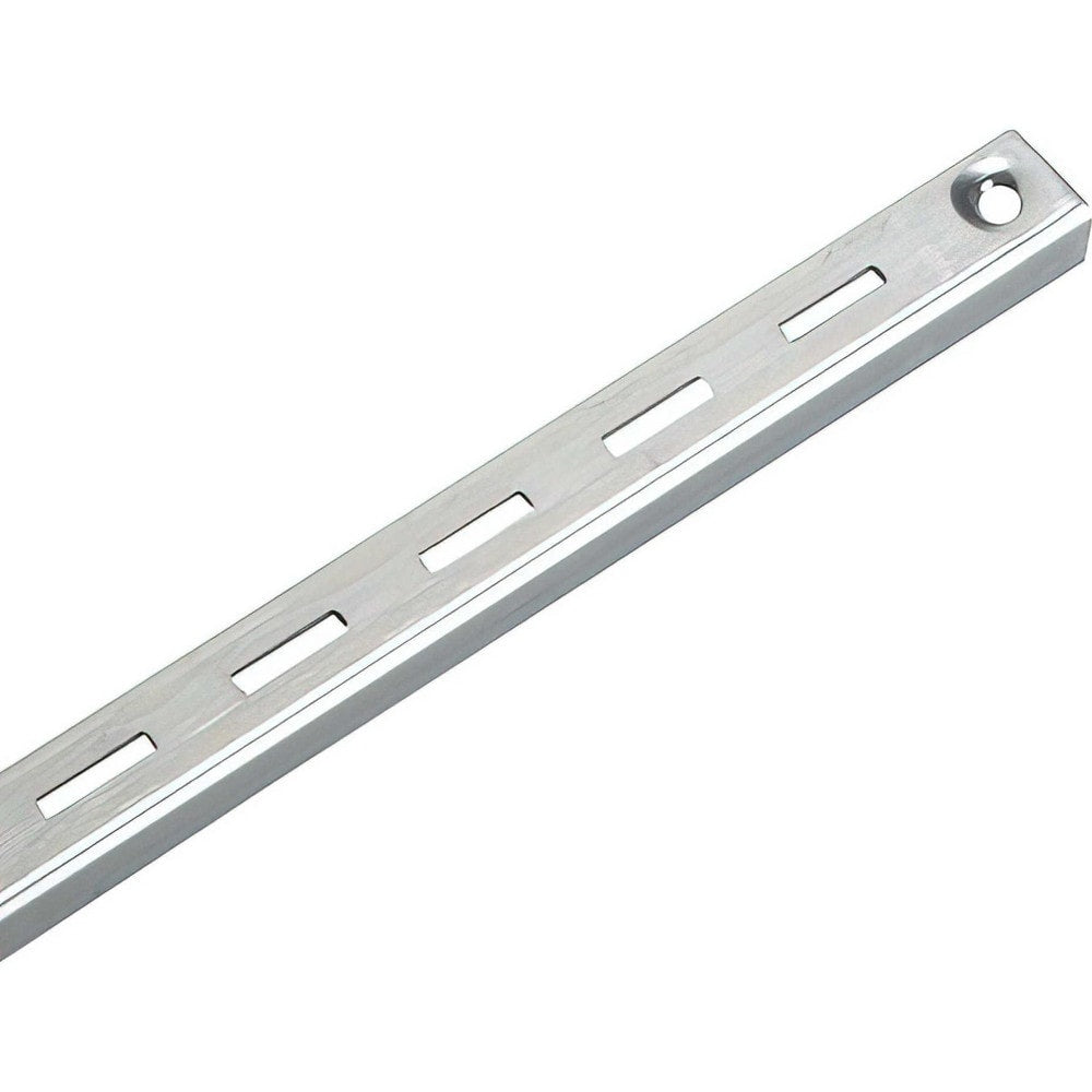 Brackets; Bracket Type: Shelf Standard; Mount Type: Screw-On; Length (Inch): 72 in; Bracket Material: Metal; Overall Width: 0.63 in; Finish: Chrome