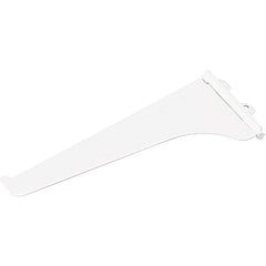 Brackets; Bracket Type: Shelf Bracket; Mount Type: Insert; Length (Inch): 8 in; Bracket Material: Metal; Load Capacity: 60; Overall Width: 0.5 in; Finish: White