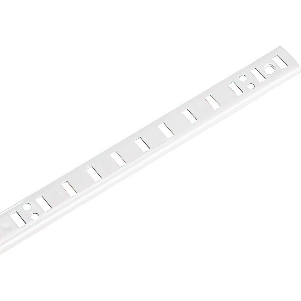 Brackets; Bracket Type: Pilaster Shelf Standard; Mount Type: Screw-On; Length (Inch): 60 in; Bracket Material: Metal; Overall Width: 0.63 in; Finish: White