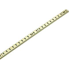 Brackets; Bracket Type: Pilaster Shelf Standard; Mount Type: Screw-On; Length (Inch): 48 in; Bracket Material: Metal; Overall Width: 0.63 in; Finish: Brass