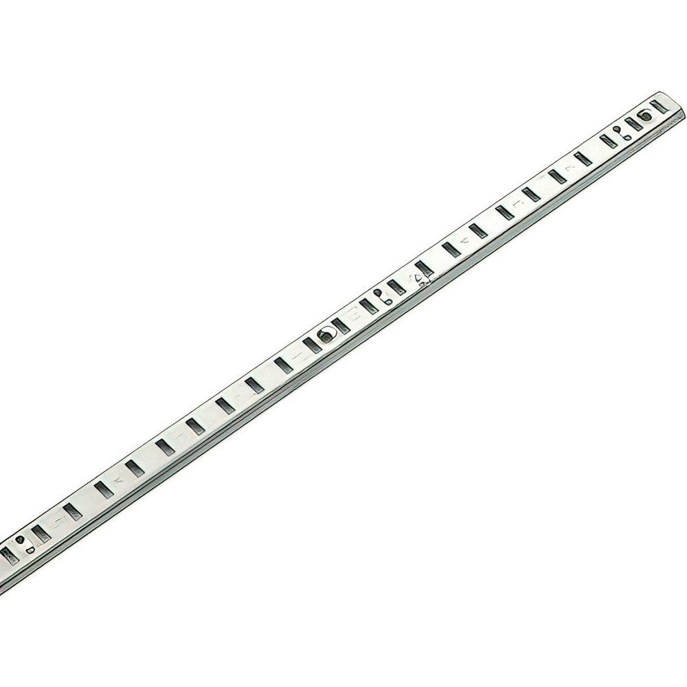 Brackets; Bracket Type: Pilaster Shelf Standard; Mount Type: Screw-On; Length (Inch): 48 in; Bracket Material: Metal; Overall Width: 0.63 in; Finish: Zinc