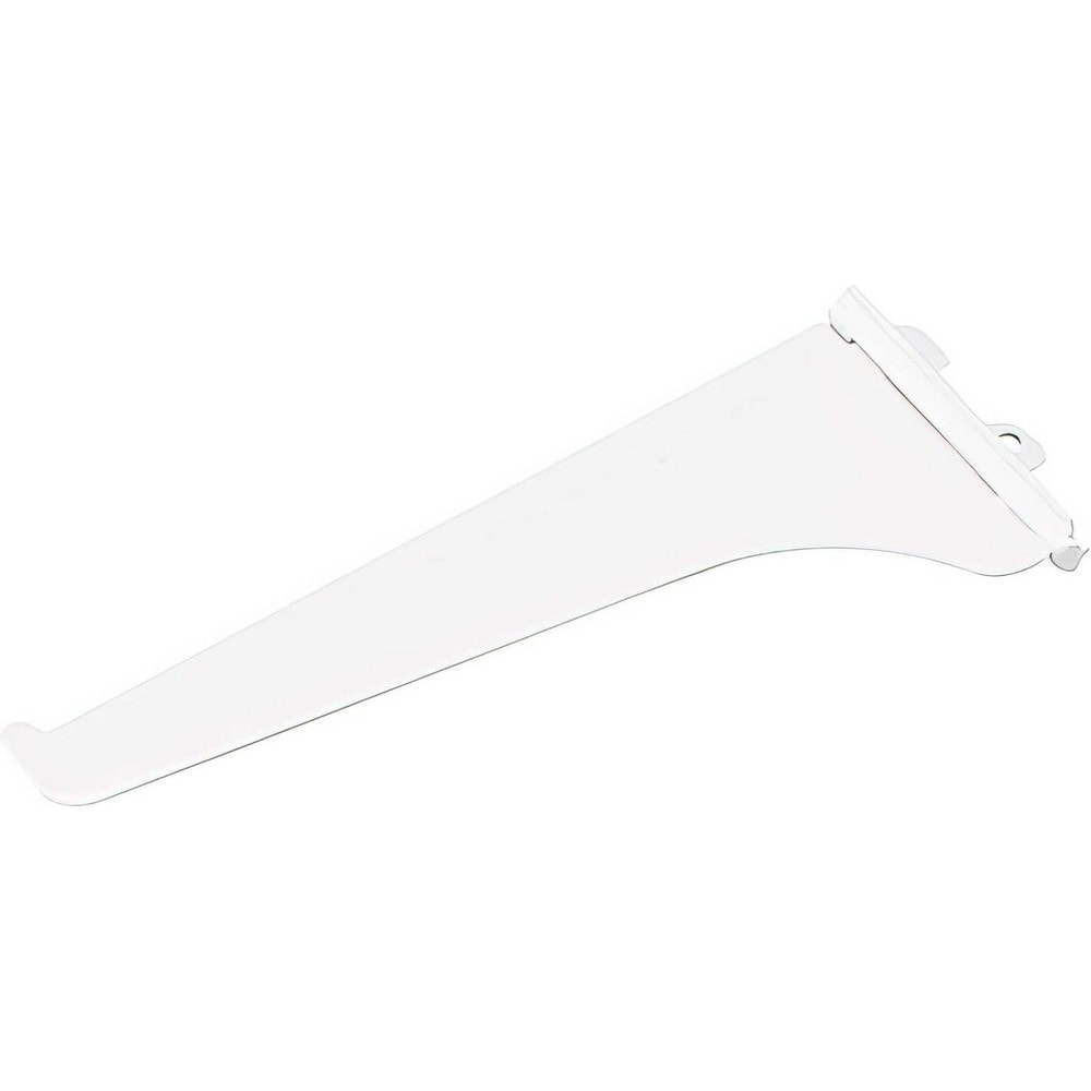 Brackets; Bracket Type: Shelf Bracket; Mount Type: Insert; Length (Inch): 16 in; Bracket Material: Metal; Load Capacity: 90; Overall Width: 0.5 in; Finish: White