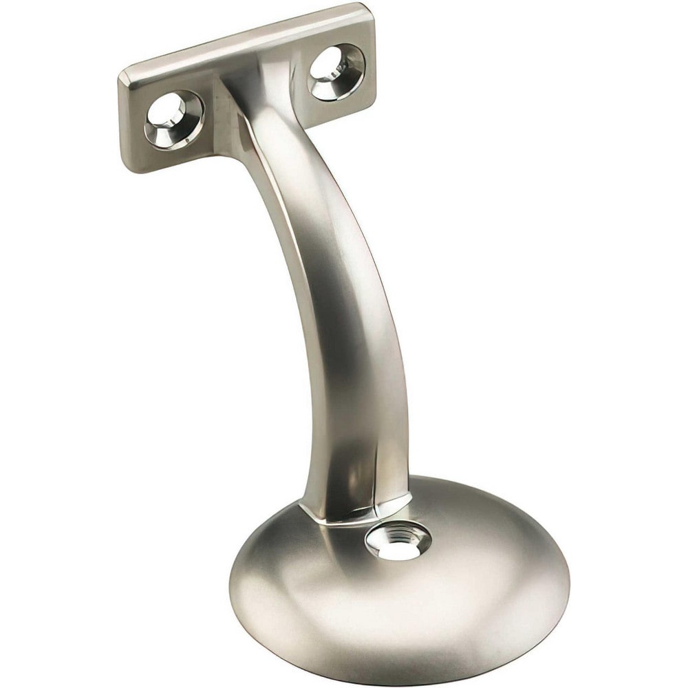 Brackets; Bracket Type: Handrail Bracket; Mount Type: Screw-On; Length (Inch): 3 in; Bracket Material: Metal; Load Capacity: 132; Overall Width: 2 in; Finish: Nickel