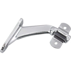 Brackets; Bracket Type: Handrail Bracket; Mount Type: Screw-On; Length (Inch): 3.19 in; Bracket Material: Zinc; Load Capacity: 100; Overall Width: 1.28 in; Finish: Chrome