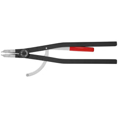 Retaining Ring Pliers; Type: Large Internal Snap Ring Pliers; Tip Angle: 0; Ring Diameter Range (Inch): 9-59/64 to 16; Overall Length (Inch): 22-3/4