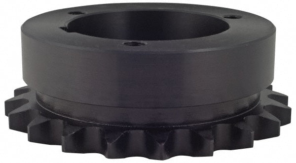 Bushed Roller Chain Sprocket: 45 Teeth, 3/4" Pitch, 2-11/16" Bore Dia