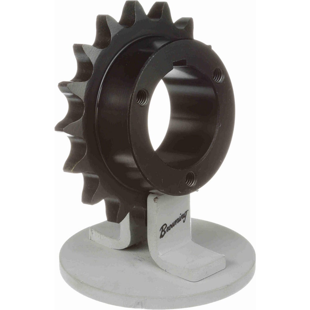 Bushed Roller Chain Sprocket: 17 Teeth, 3/4" Pitch, 1-3/4" Bore Dia, 3" Hub Dia