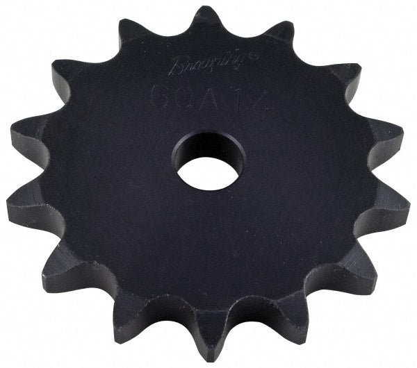 Plate Roller Chain Sprocket: 45 Teeth, 1" Pitch, 1" Bore Dia