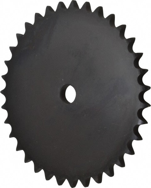 Plate Roller Chain Sprocket: 35 Teeth, 5/8" Pitch, 3/4" Bore Dia