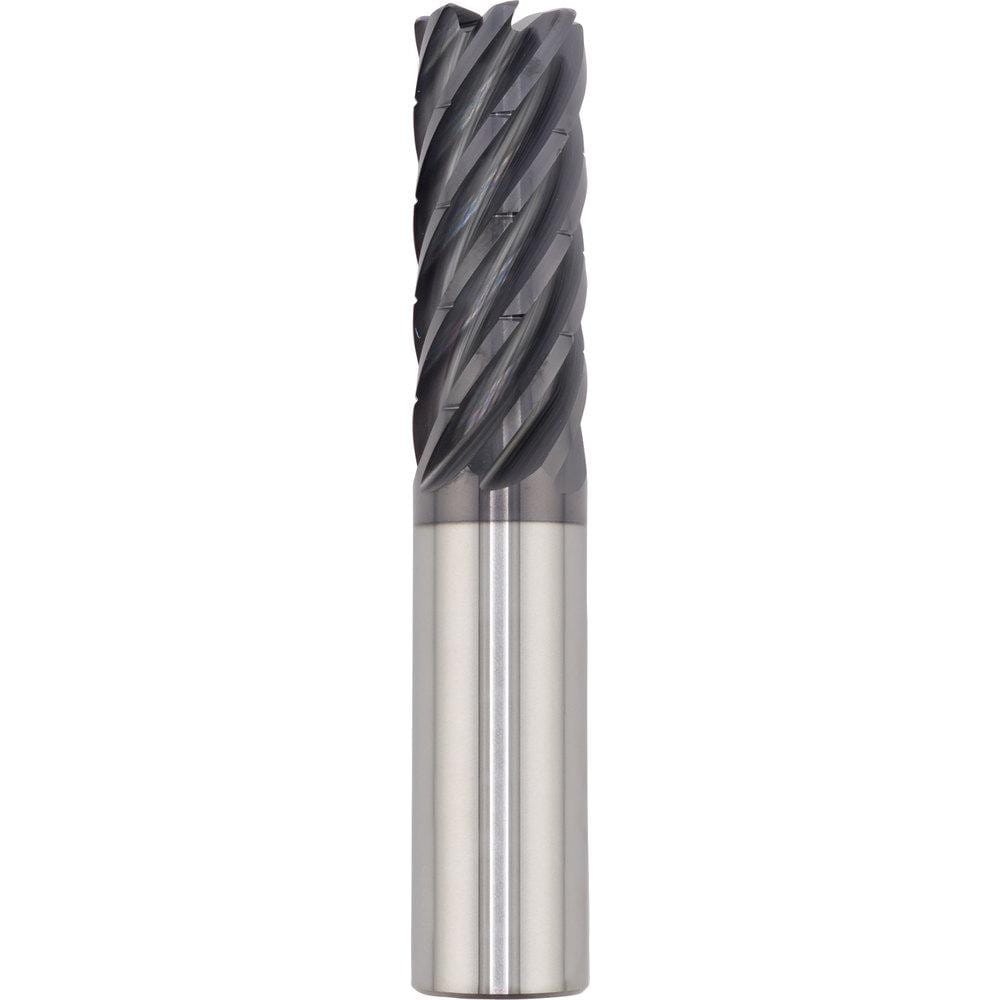 Corner Radius End Mill: 25.00 mm Dia, 75.00 mm LOC, 3.00 mm Radius, 7 Flute, Solid Carbide