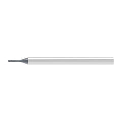 Ball End Mill: 1.20 mm Dia, 0.72 mm LOC, 2 Flute, Solid Carbide