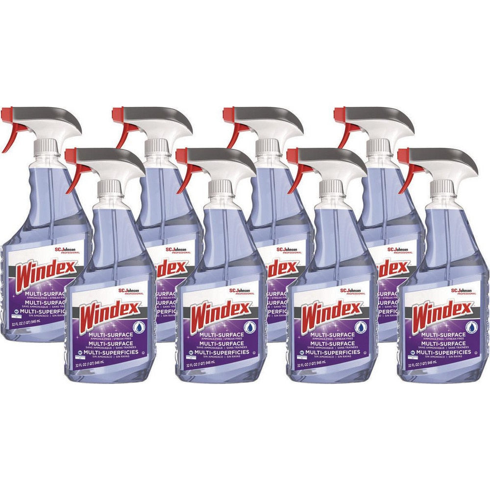 Windex Ammonia-Free Multi-Surface, Streak-Free Cleaner, 32 oz Spray Bottle, 8/case