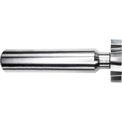 Woodruff Keyseat Cutter: 5/8" Cut Dia, 3/16" Cut Width, 1/2" Shank Dia, Staggered Tooth