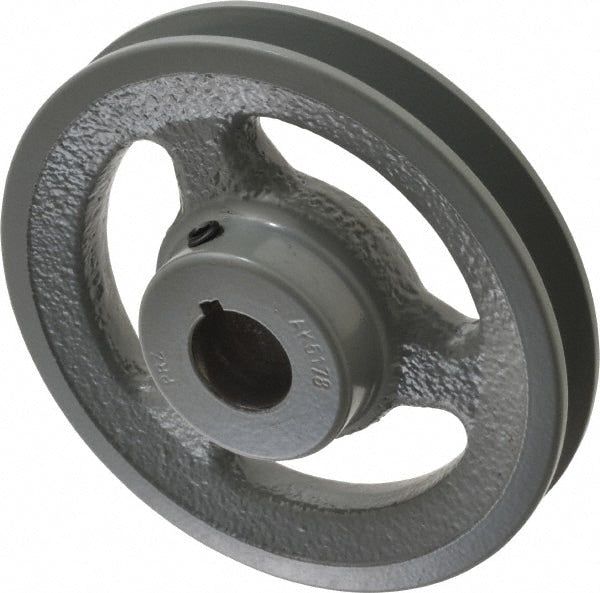 7/8" Bore Diam, 4.95" OD, Finished Bore Single Groove Sheave