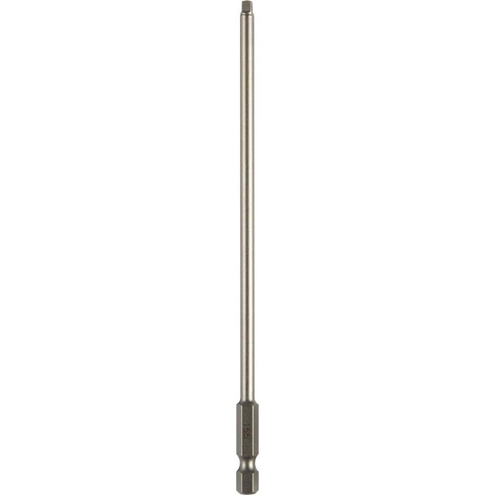 Specialty Screwdriver Bits; Style: Square Bit; Drive Size: 1/4; Overall Length (Inch): 6-1/8