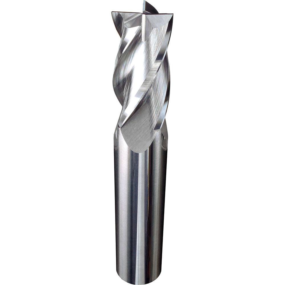 Square End Mill: 19/64" Dia, 1/2" LOC, 4 Flute, Solid Carbide
