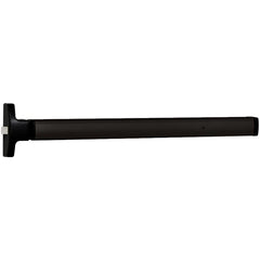 Push Bars; Material: Metal; Locking Type: Exit Device Only; Maximum Door Width: 3 ft; Finish/Coating: Black Anodized Aluminum; Minimum Door Width: 2.5 ft