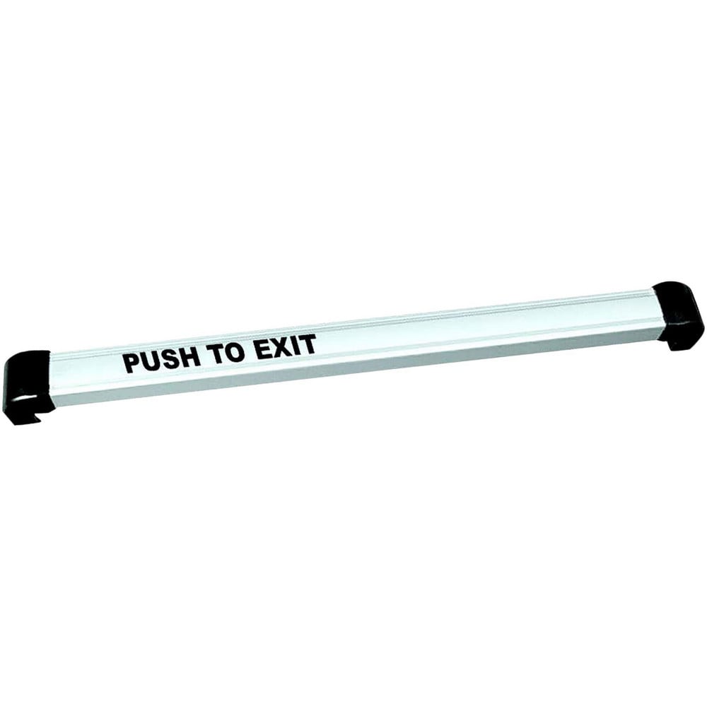 Push Bars; Material: Metal; Locking Type: Exit Device Only; Maximum Door Width: 3.5 ft; Finish/Coating: Satin Aluminum, Clear Anodized; Minimum Door Width: 3.5 ft