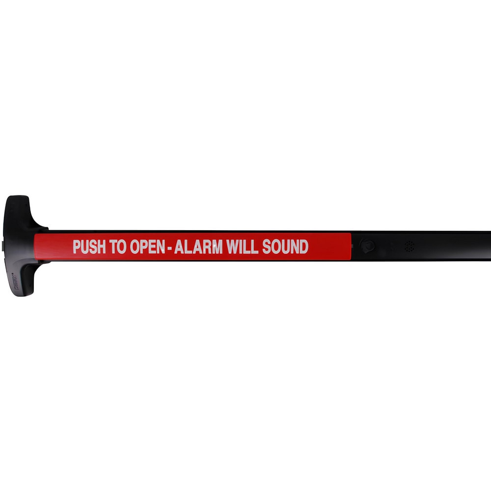 Push Bars; Material: Metal; Locking Type: Exit Device Only; Maximum Door Width: 4 ft; Finish/Coating: Satin Black Anodized Aluminum; Minimum Door Width: 4 ft