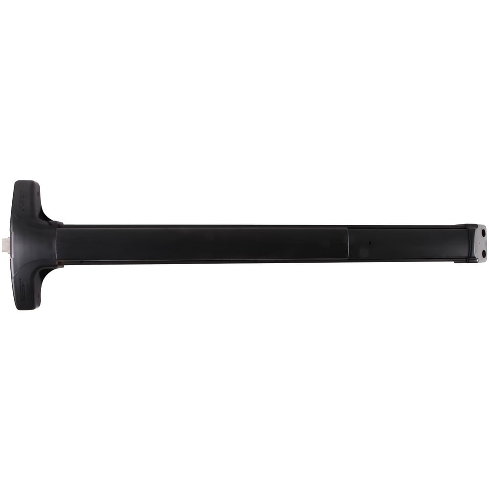 Push Bars; Material: Metal; Locking Type: Exit Device Only; Maximum Door Width: 4 ft; Finish/Coating: Satin Black Anodized Aluminum; Minimum Door Width: 4 ft