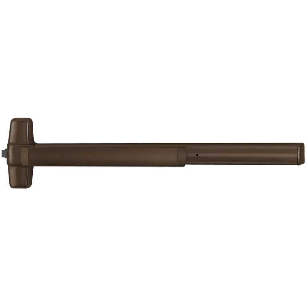 Push Bars; Material: Metal; Locking Type: Exit Device Only; Maximum Door Width: 3 ft; Finish/Coating: Anodized, Aluminum, Dark Bronze; Minimum Door Width: 2.33 ft