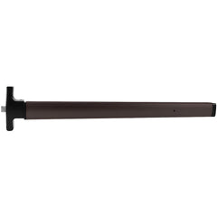 Push Bars; Material: Metal; Locking Type: Exit Device Only; Maximum Door Width: 3 ft; Finish/Coating: Anodized, Aluminum, Dark Bronze; Minimum Door Width: 2.5 ft