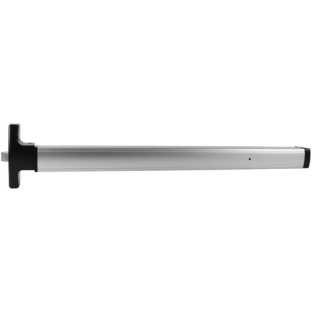 Push Bars; Material: Metal; Locking Type: Exit Device Only; Maximum Door Width: 3 ft; Finish/Coating: Satin Aluminum, Clear Anodized; Minimum Door Width: 2.5 ft