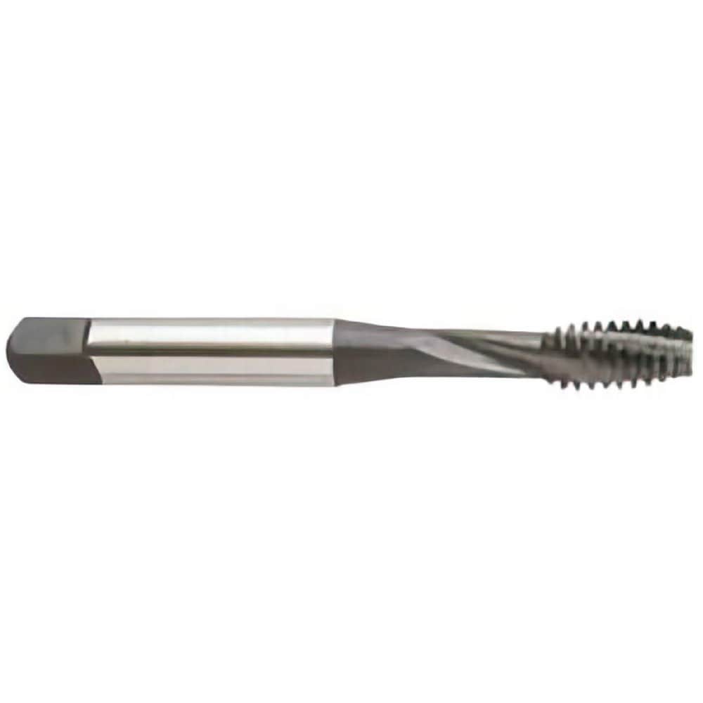 Spiral Flute Tap: #10-32 UNF, 3 Flutes, Modified Bottoming, 2B Class of Fit, Powdered Metal, Hardslick Coated