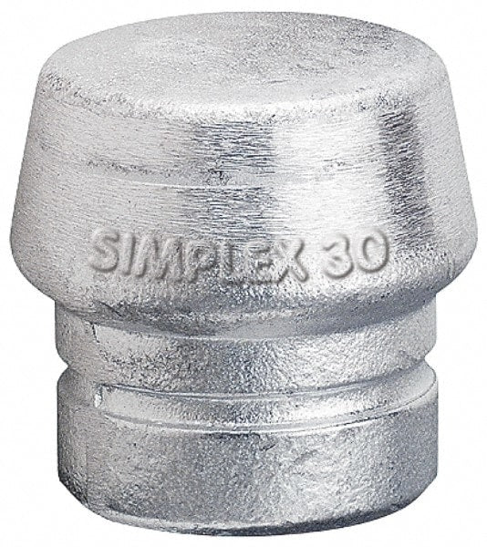 2-23/64" Face Diam, Grade Hard, Silver Hammer Tip/Face