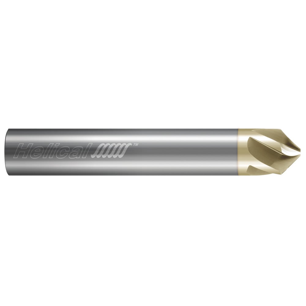 Chamfer Mill: 5/8" Dia, 5/8" Shank Dia, 100.00 deg, 5 Flute, Solid Carbide, Single End