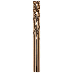 Mechanics Drill Bit:  0.1380" Dia,  135&deg,  Cobalt,  Hex Shank,  Split Point