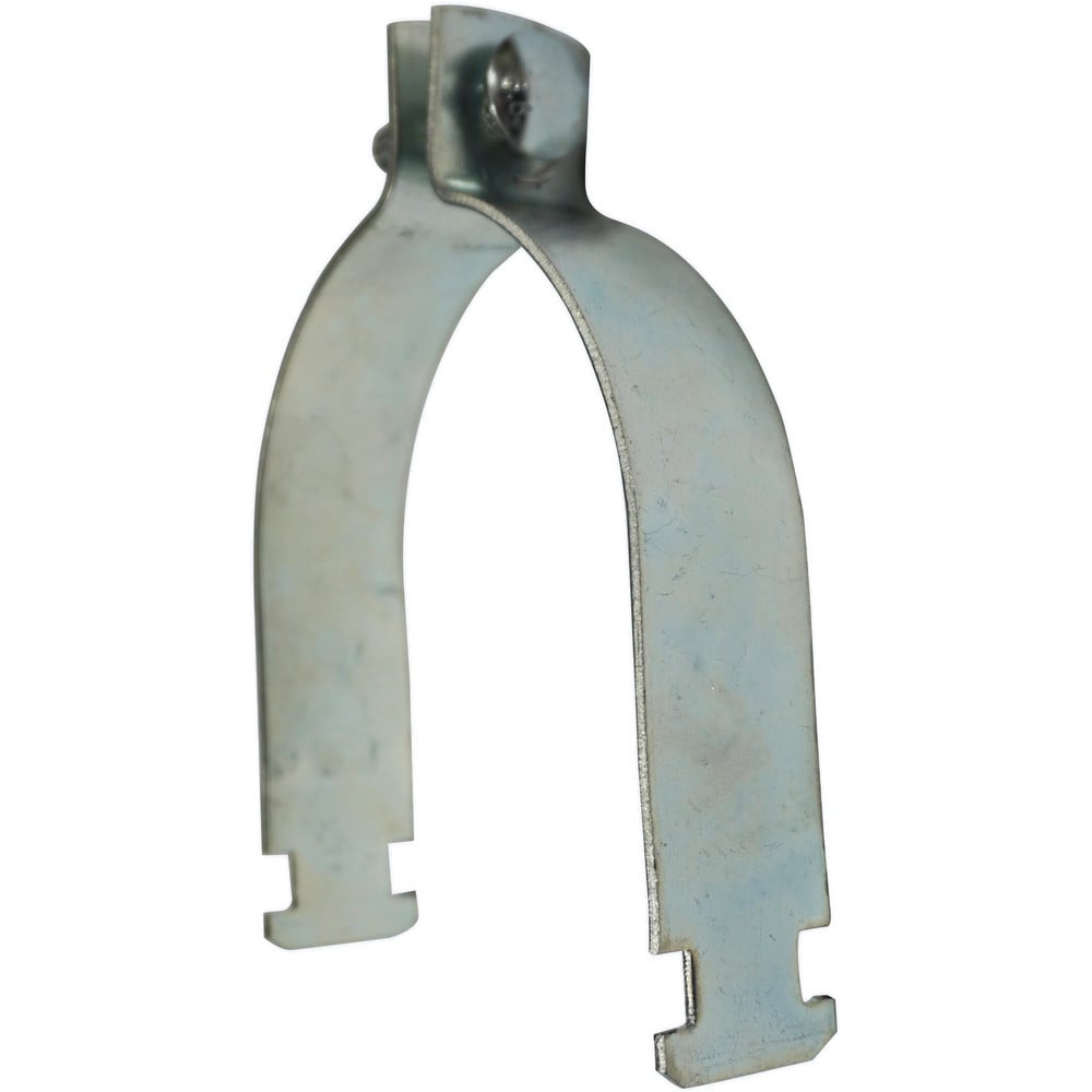 Framing Channel & Strut Mounted Clamps; Clamp Type: Pipe Clamp; Material: Carbon Steel; Pipe Size: 4; Color: Silver